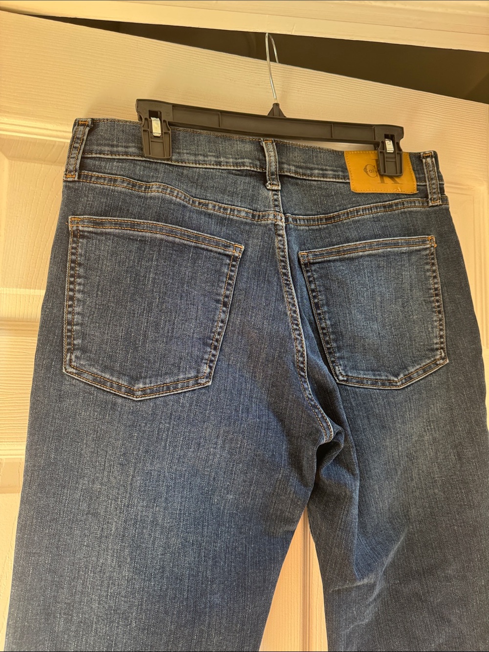 Calvin Klein / Men's Dark Blue Straight Fit Jeans - Picture 4 of 6